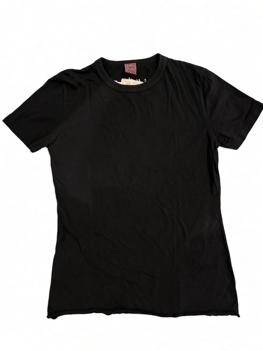 1990s Gaultier Jeans black crewneck T-shirt medium VINTAGE